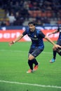 Diego Milito celebrates after the goal